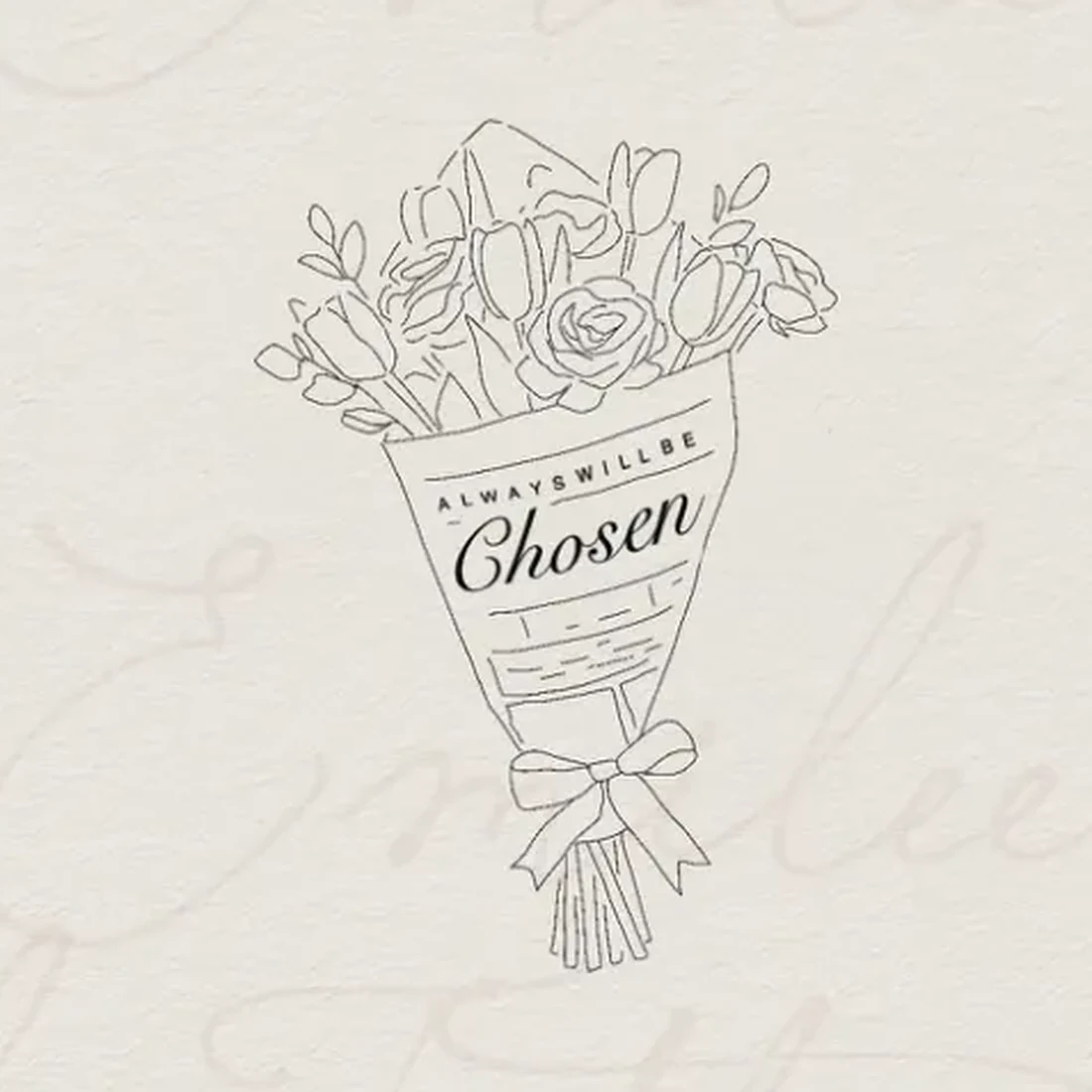 Chosen — fine-line tattoo design