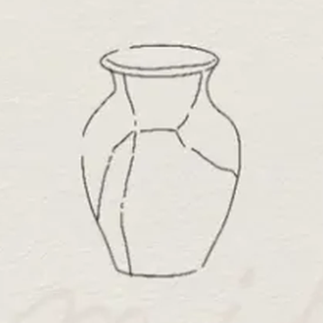 Mended — a vase with repaired cracks
